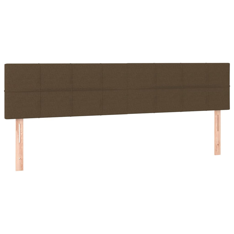Boxspring met matras stof donkerbruin 160x200 cm