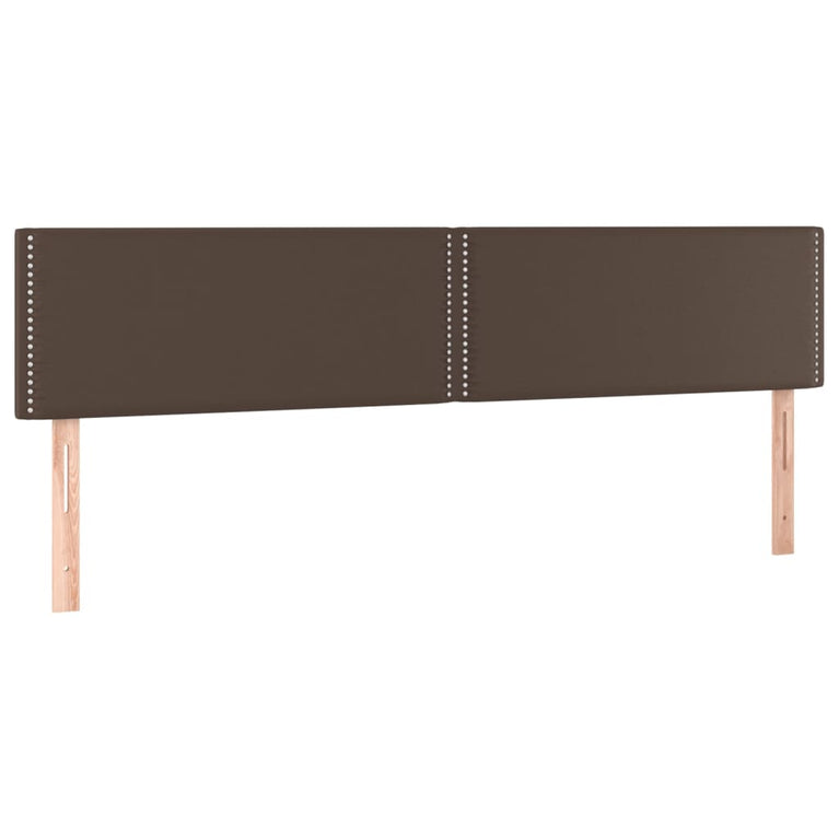 Boxspring met matras kunstleer bruin 180x200 cm