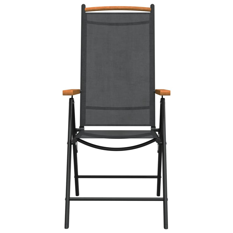 7-delige Tuinset aluminium zwart