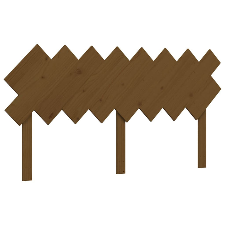 Bedframe met hoofdbord hout honingbruin 160x200 cm