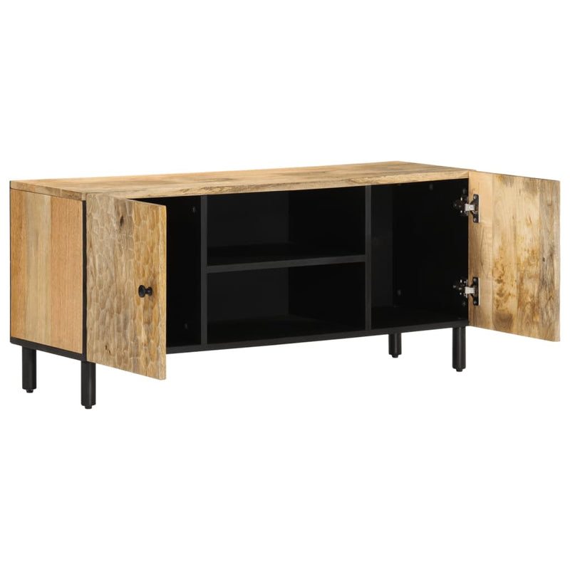 Tv-meubel 105x33x46cm massief mangohout