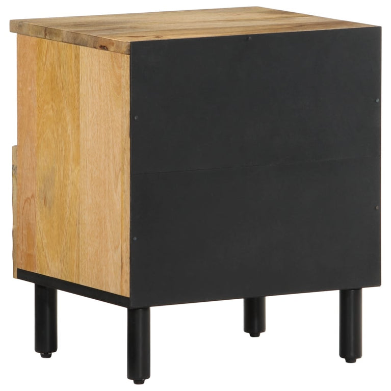 Nachtkastjes 2 st 40x33x46 cm massief mangohout