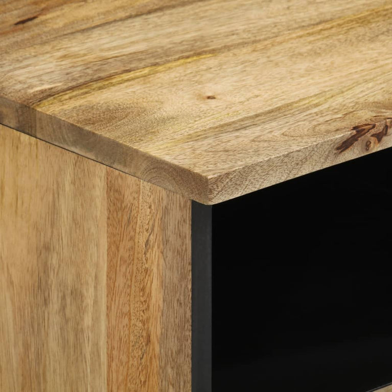 Nachtkastjes 2 st 40x33x46 cm massief mangohout
