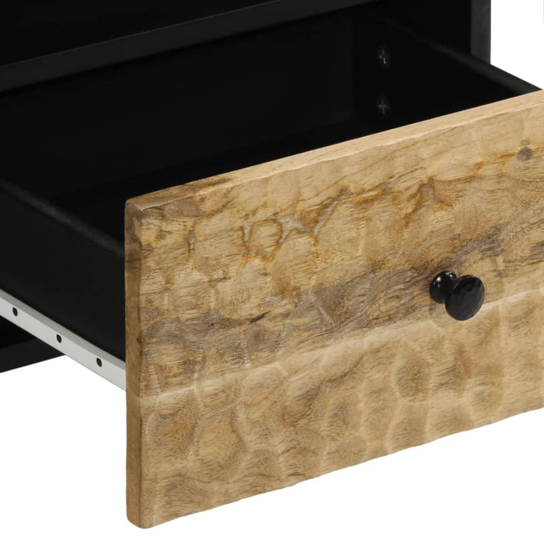 Nachtkastjes 2 st 40x33x46 cm massief mangohout