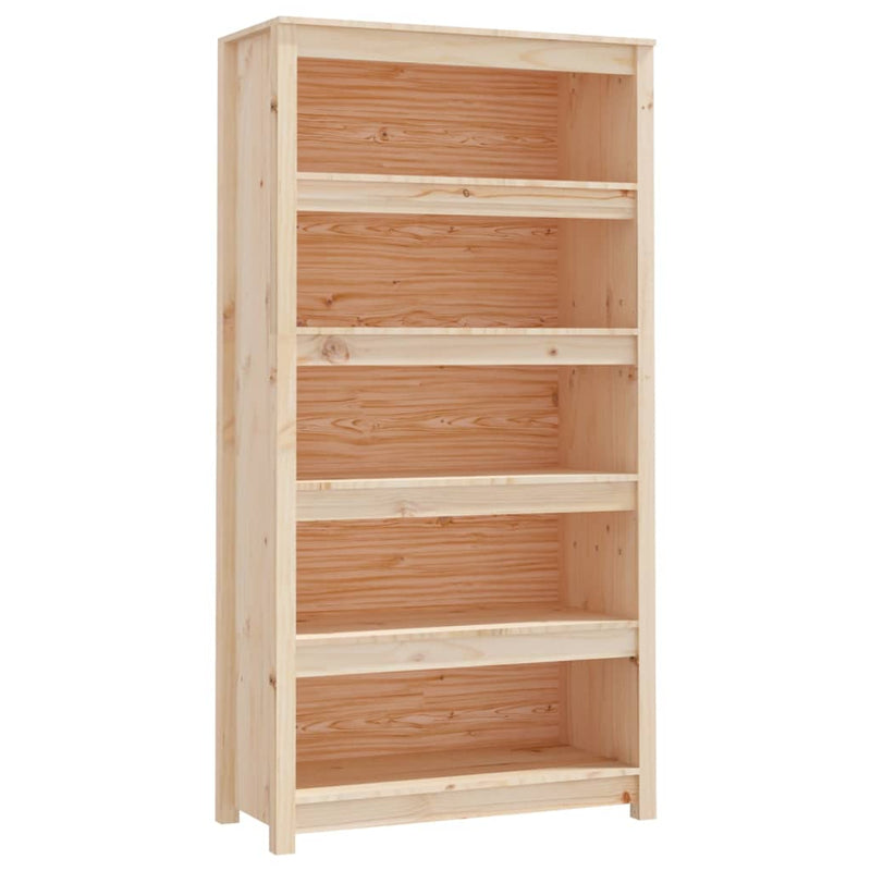 Boekenkast 80x35x154 cm massief grenenhout