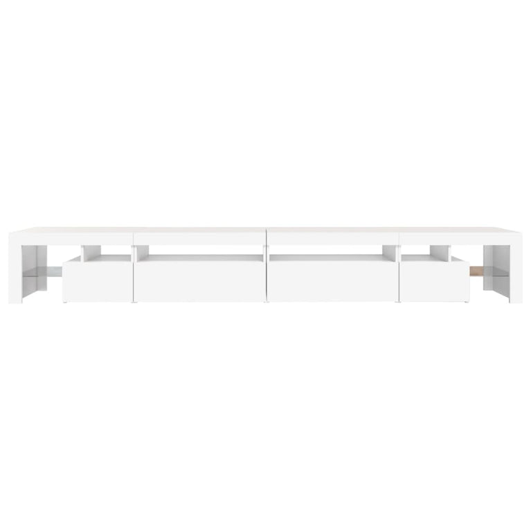 Tv-meubel met LED-verlichting 290x36,5x40 cm wit