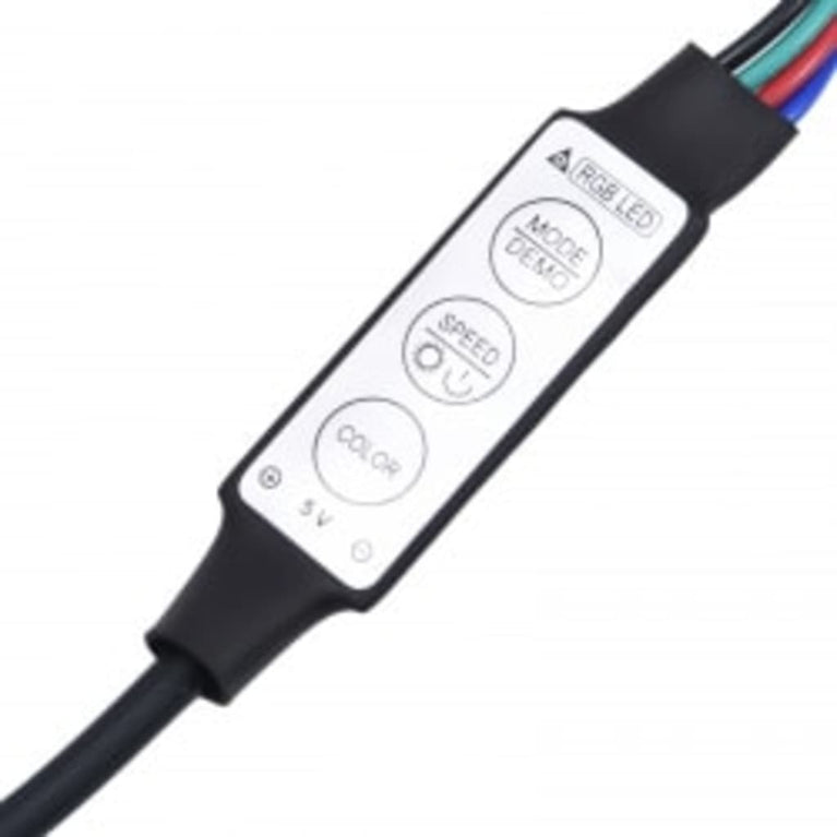 Tv-meubel met LED-verlichting 290x36,5x40 cm hoogglans wit