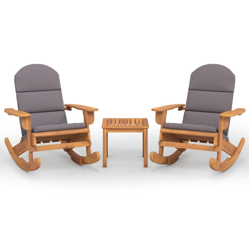 3-delige Loungeset Adirondack massief acaciahout