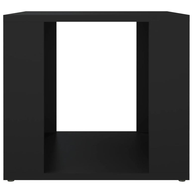 Nachtkastje 41x40x36 cm bewerkt hout zwart