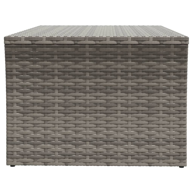 Salontafel 100x50x40 cm poly rattan grijs