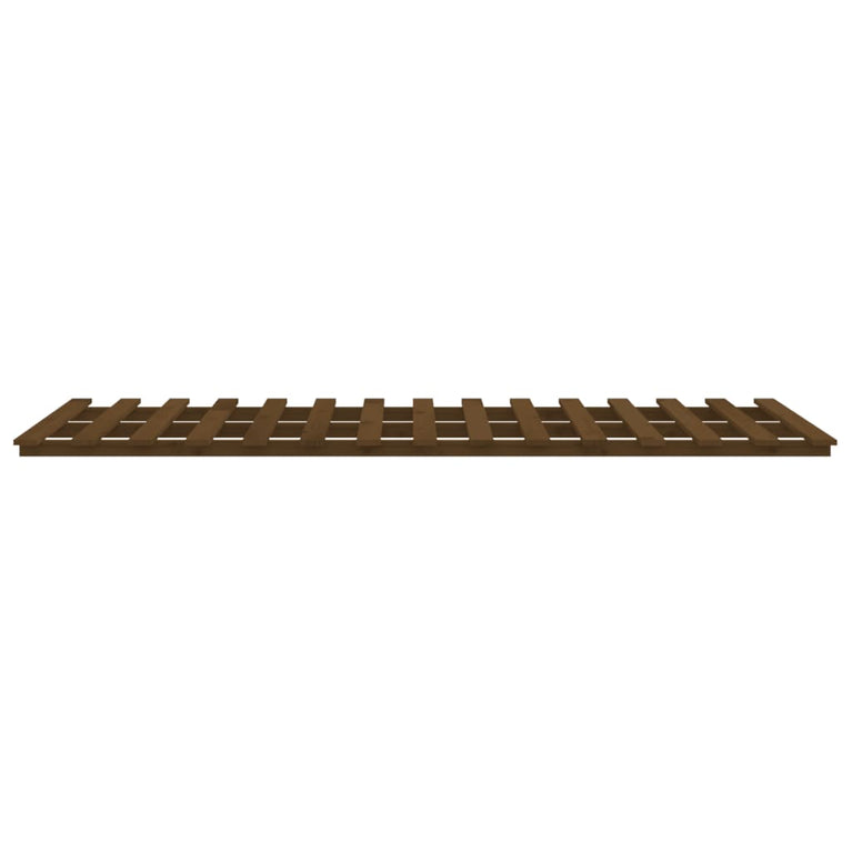 Bedframe massief grenenhout honingbruin 120x200 cm