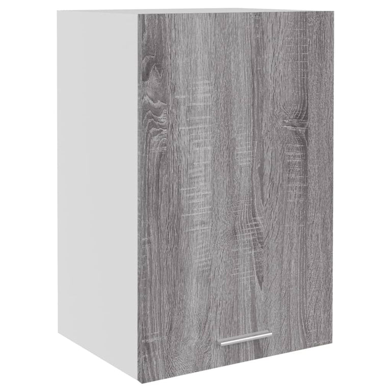 Wandkast 39,5x31x60 cm bewerkt hout grijs sonoma eikenkleurig