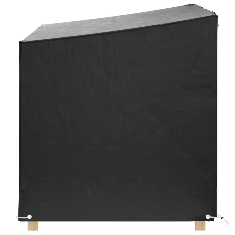 Schommelbankhoezen 2 st 12 oogjes 215x150x130/150 cm polyetheen