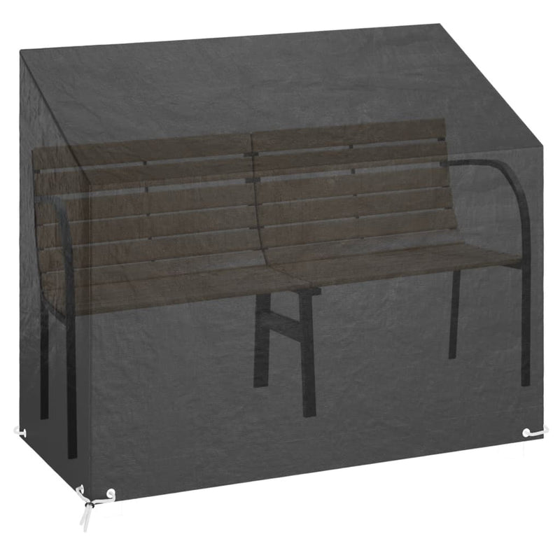 Tuinbankhoes met 8 oogjes 160x70x70/88 cm polyetheen