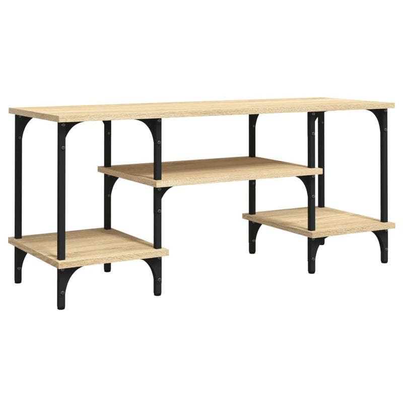 Tv-meubel 102x35x45,5 cm bewerkt hout sonoma eikenkleurig
