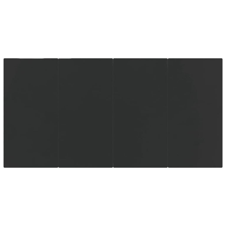 5-delige Tuinset poly rattan zwart