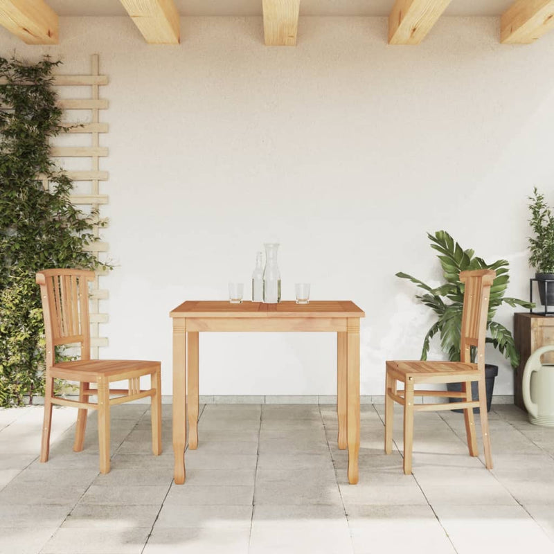 3-delige Tuinset massief teakhout