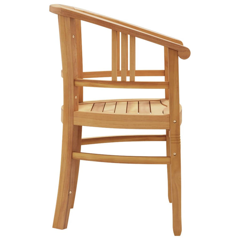 5-delige Tuinset massief teakhout