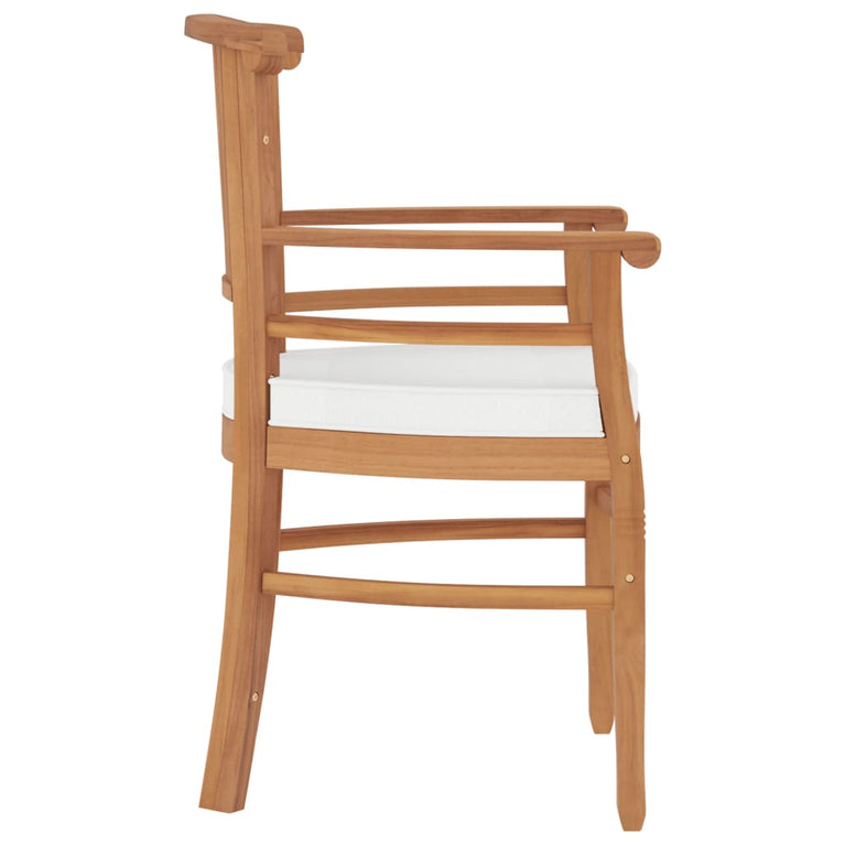 7-delige Tuinset massief teakhout