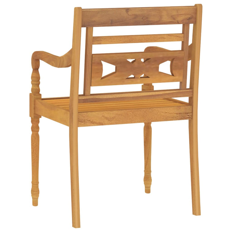 5-delige Tuinset massief teakhout