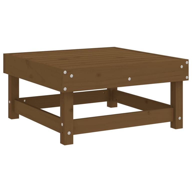 3-delige Loungeset massief grenenhout honingbruin