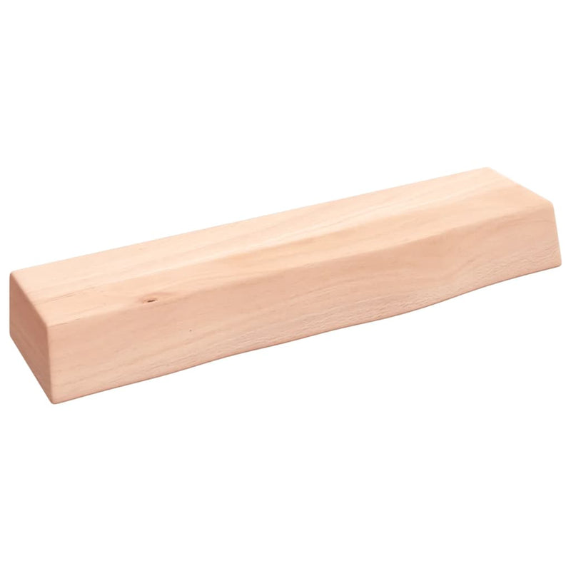 Wandschap 40x10x6 cm onbehandeld massief eikenhout