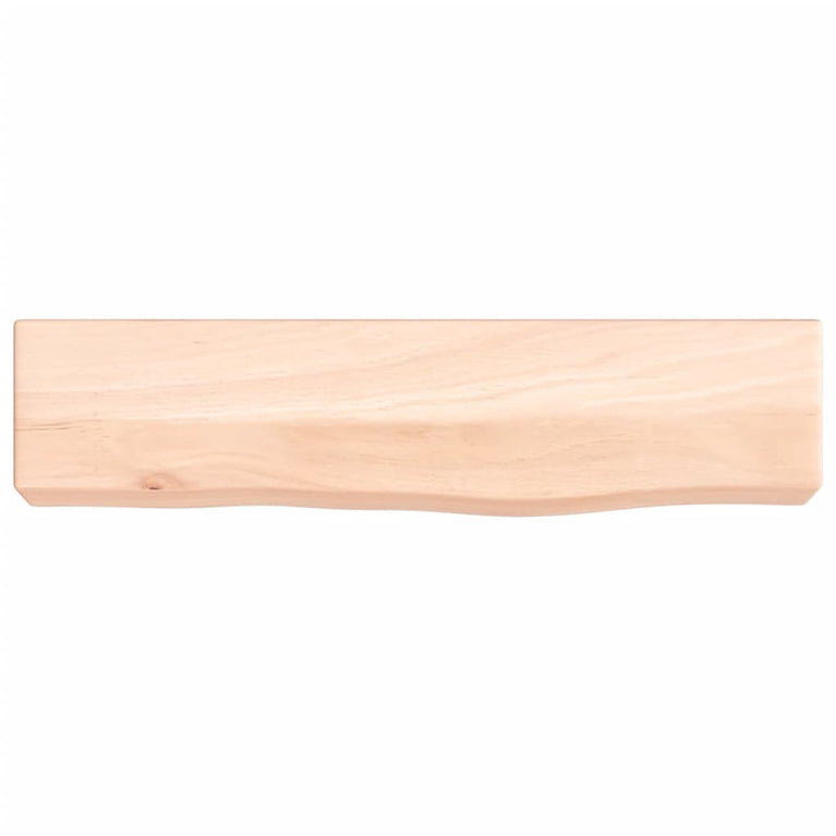 Wandschap 40x10x6 cm onbehandeld massief eikenhout