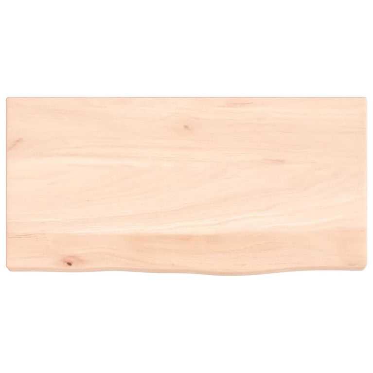 Wandschap 40x20x2 cm onbehandeld massief eikenhout