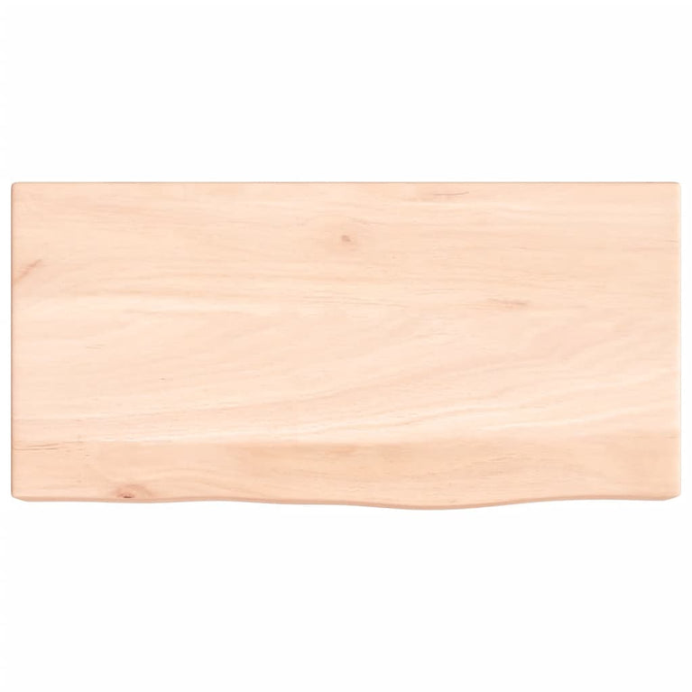 Wandschap 40x20x6 cm onbehandeld massief eikenhout