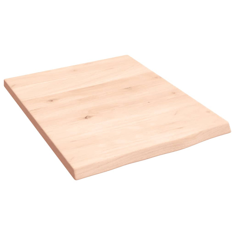 Wandschap 40x50x2 cm onbehandeld massief eikenhout