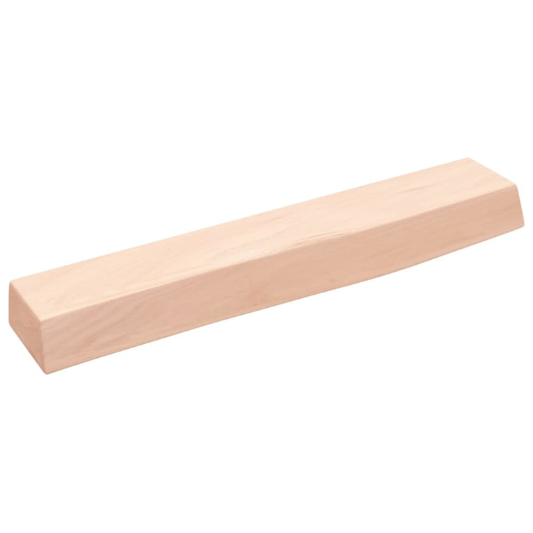 Wandschap 60x10x6 cm onbehandeld massief eikenhout