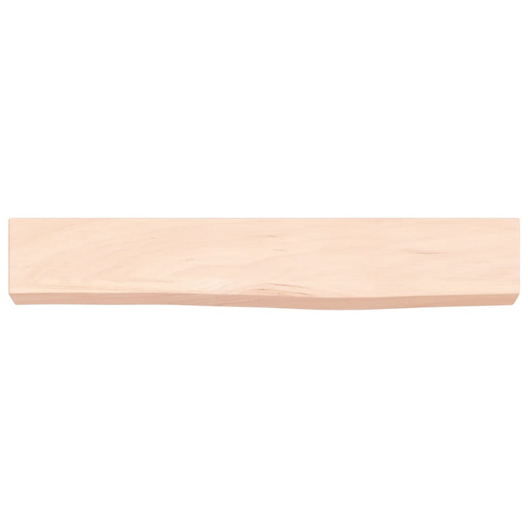 Wandschap 60x10x6 cm onbehandeld massief eikenhout