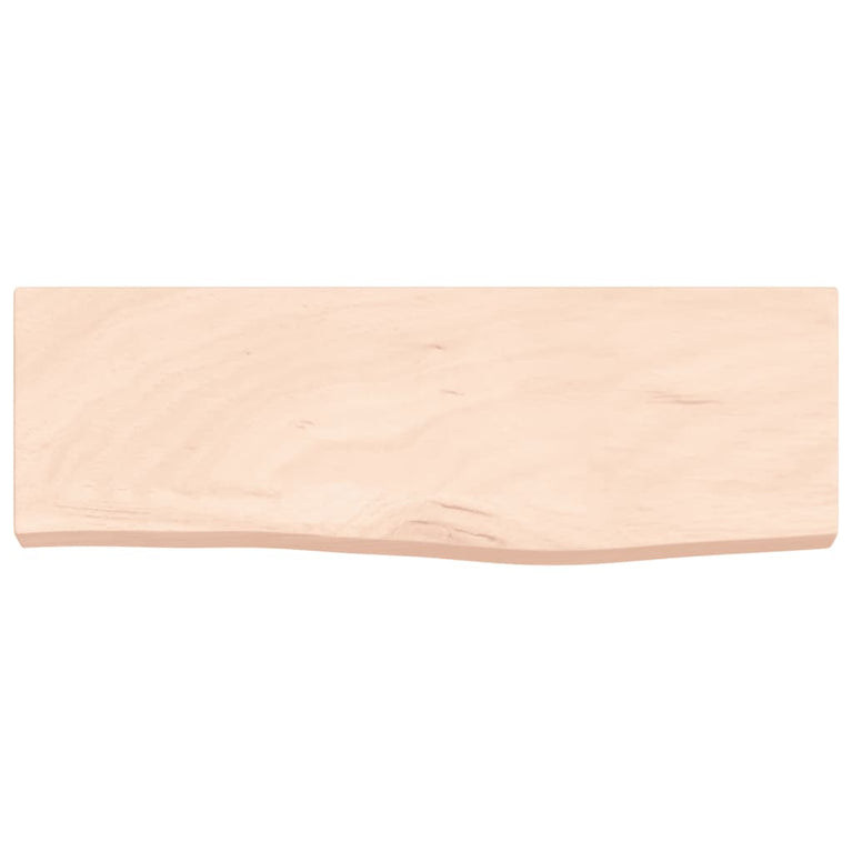 Wandschap 60x20x4 cm onbehandeld massief eikenhout