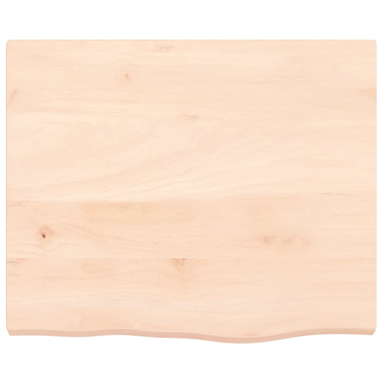 Wandschap 60x50x4 cm onbehandeld massief eikenhout