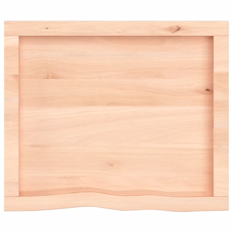 Wandschap 60x50x4 cm onbehandeld massief eikenhout