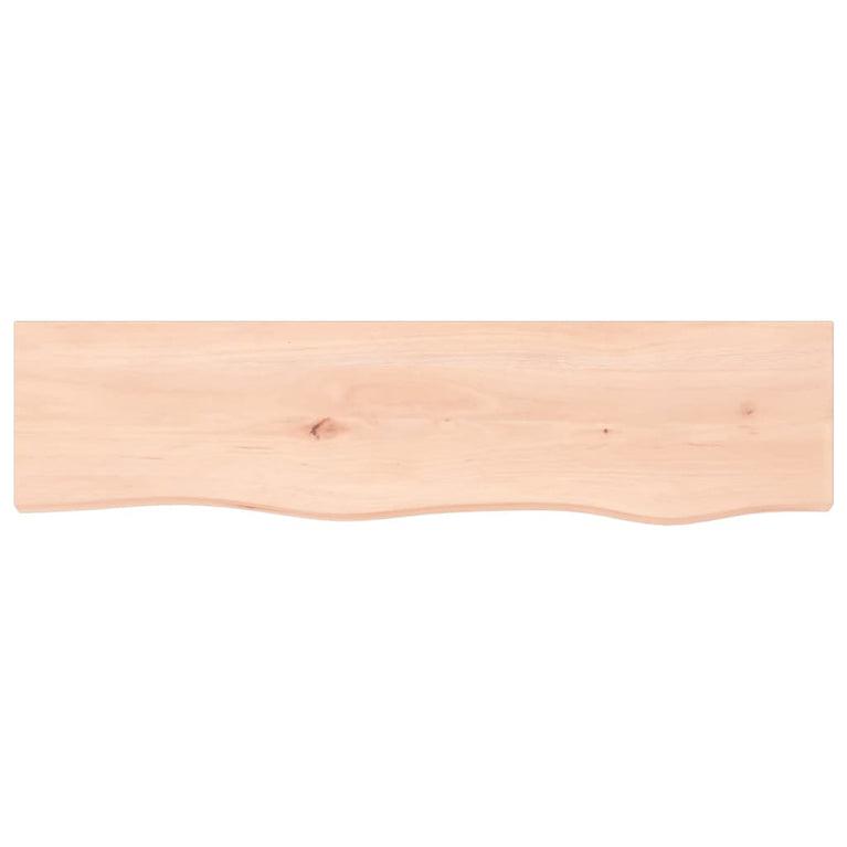 Wandschap 80x20x6 cm onbehandeld massief eikenhout