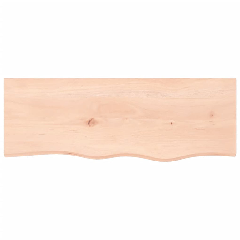 Wandschap 80x30x2 cm onbehandeld massief eikenhout