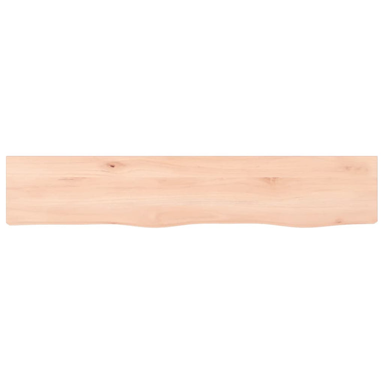 Wandschap 100x20x2 cm onbehandeld massief eikenhout