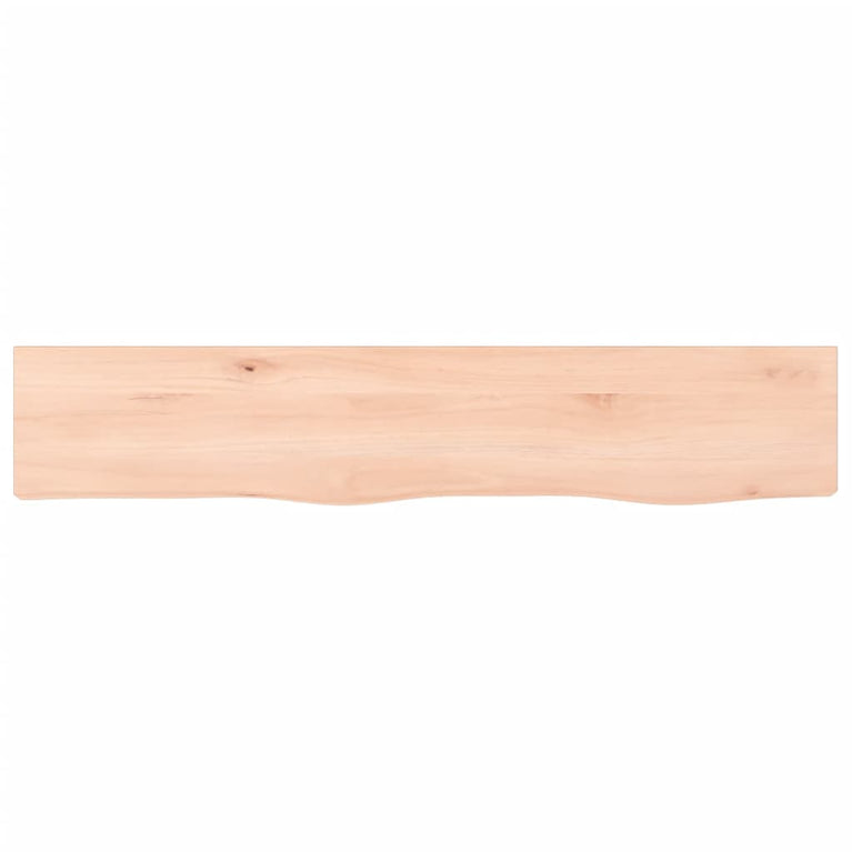 Wandschap 100x20x4 cm onbehandeld massief eikenhout