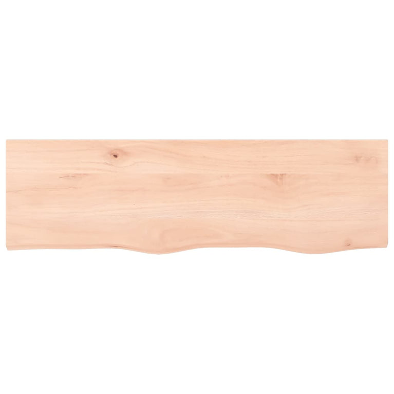 Wandschap 100x30x6 cm onbehandeld massief eikenhout