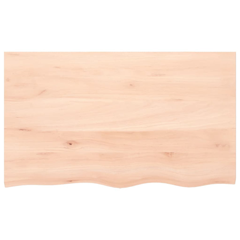 Wandschap 100x60x6 cm onbehandeld massief eikenhout