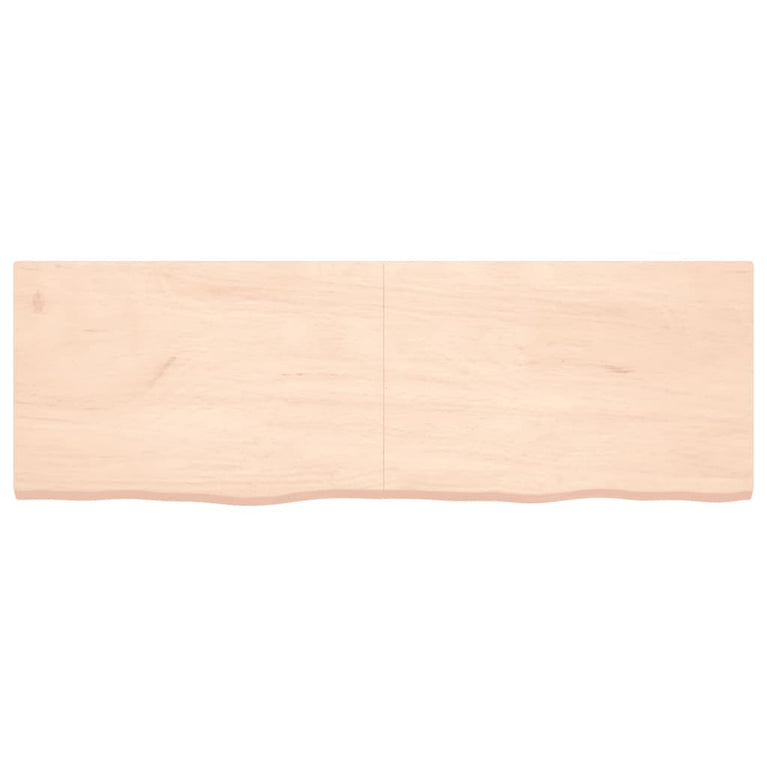 Wandschap 180x60x4 cm onbehandeld massief eikenhout