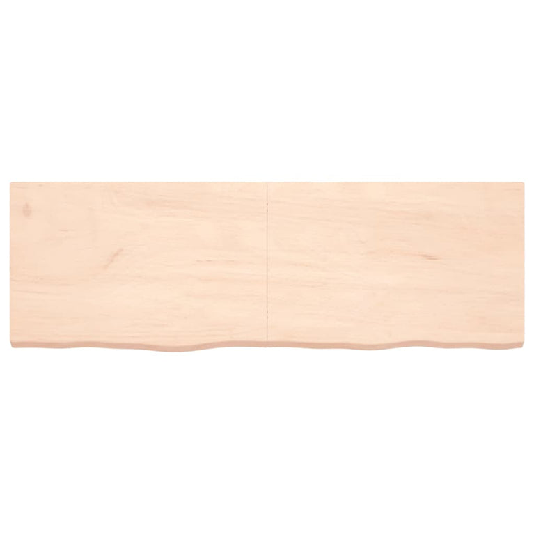 Wandschap 180x60x6 cm onbehandeld massief eikenhout