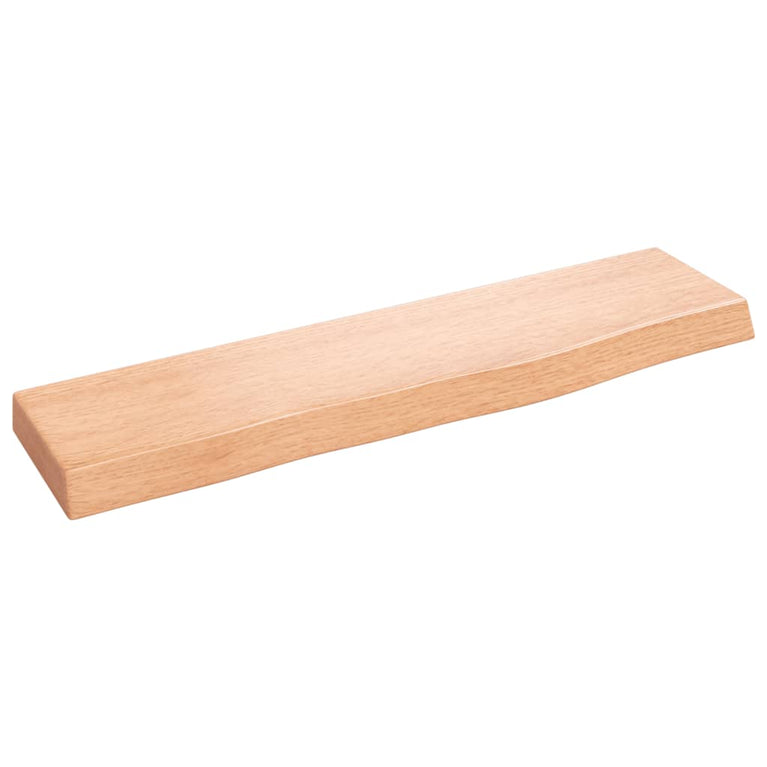 Wandschap 40x10x2 cm behandeld massief eikenhout