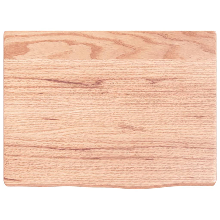 Wandschap 40x30x2 cm behandeld massief eikenhout lichtbruin