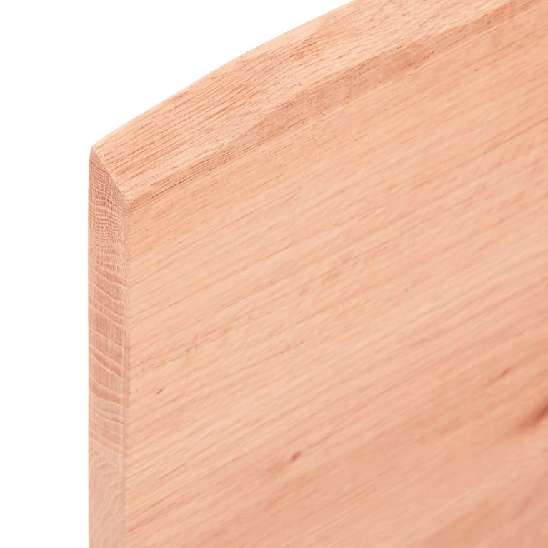 Wandschap 40x40x2 cm behandeld massief eikenhout lichtbruin