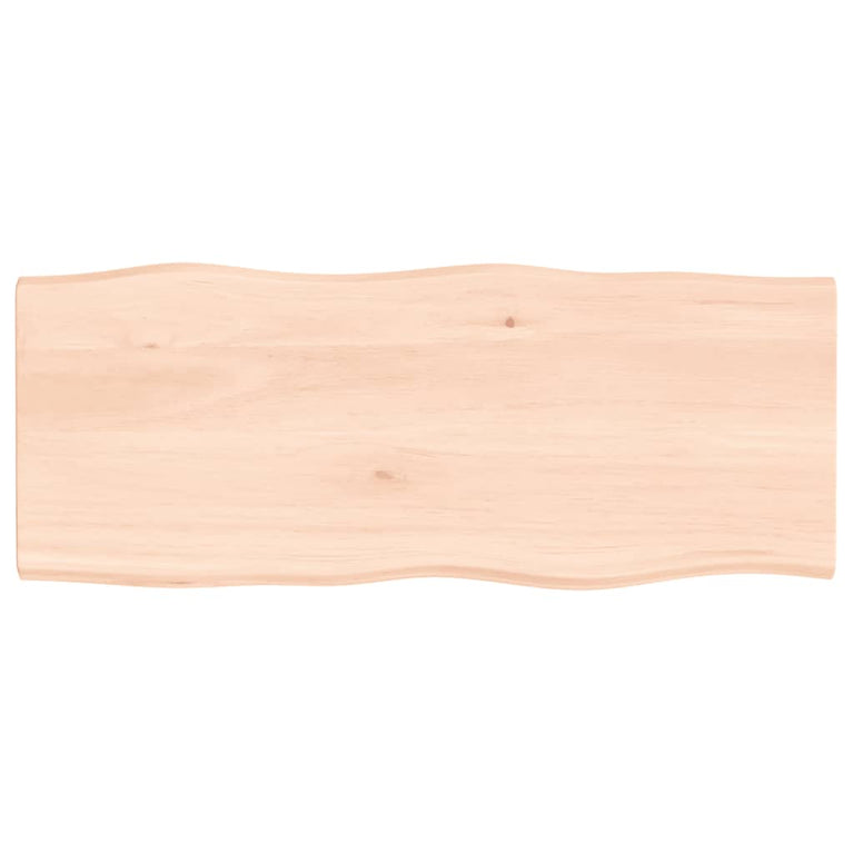 Tafelblad natuurlijke rand 100x40x2 cm massief eikenhout