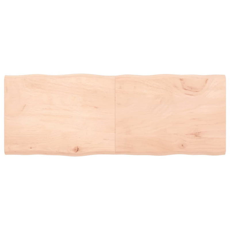 Tafelblad natuurlijke rand 160x60x4 cm massief eikenhout