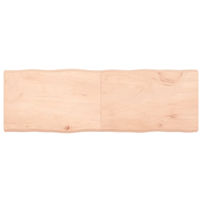 Tafelblad natuurlijke rand 180x60x6 cm massief eikenhout