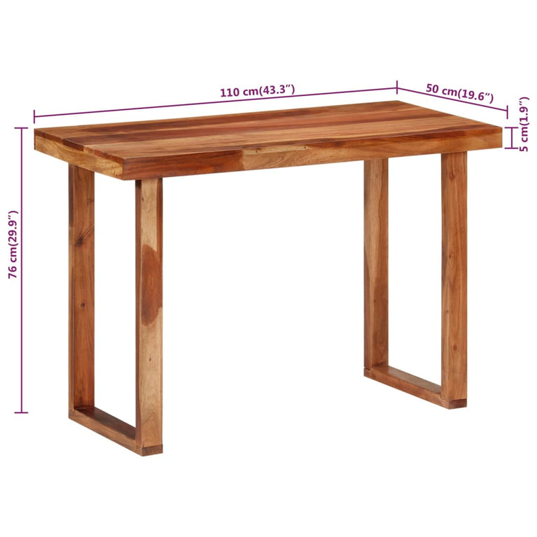 Eettafel 110x50x76 cm massief acaciahout